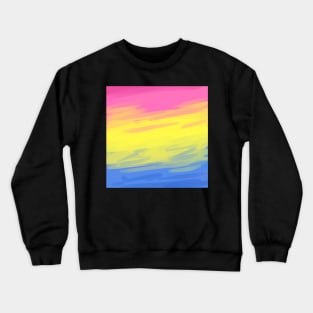 Painted Pansexual Pride Flag Crewneck Sweatshirt